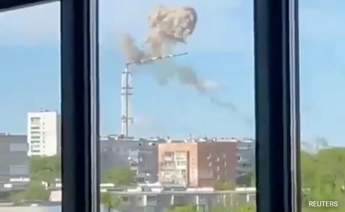 240-meter-tall TV tower collapses in Ukraine after Russian attack: report