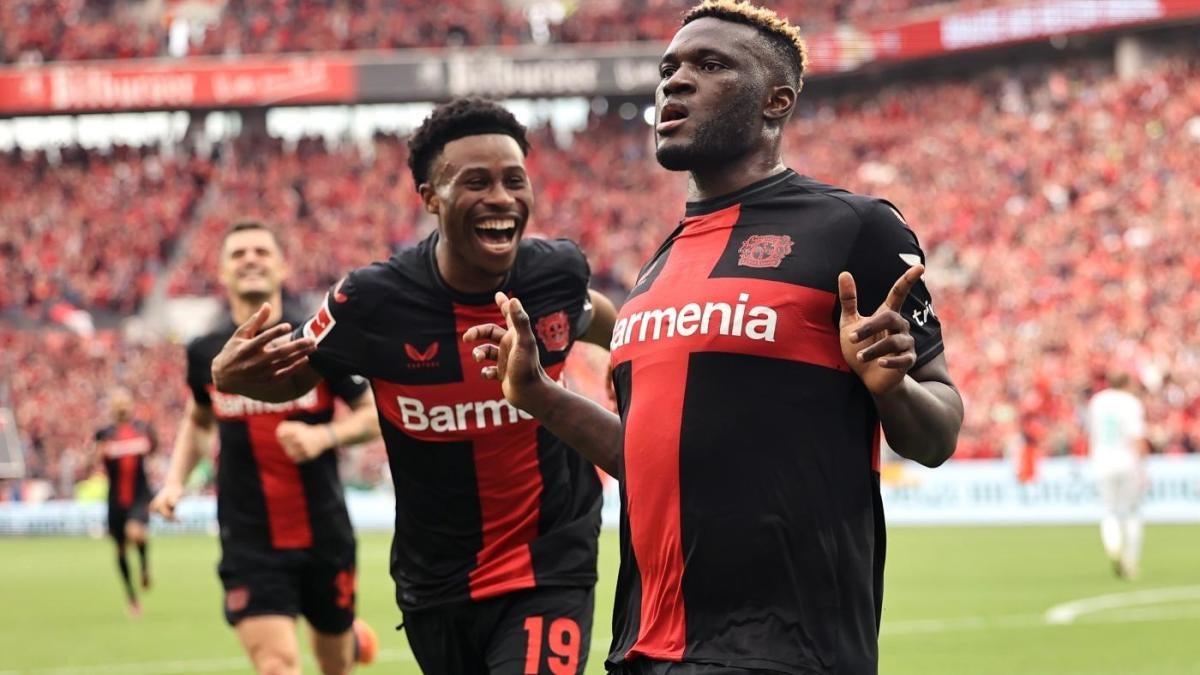 Bayer Leverkusen wins the Bundesliga for the first time in its 119-year history after a 5-0 victory over Werder Bremen