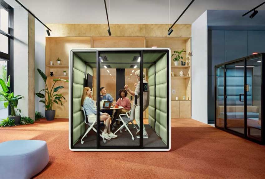 How can acoustic work pods accelerate the success of your sales team?