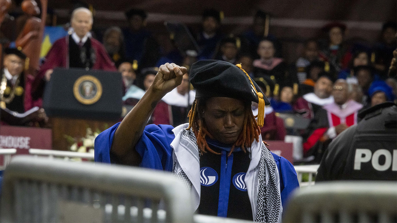 Morehouse defends students and teachers who turned their backs during Biden speech: 'We are proud'
