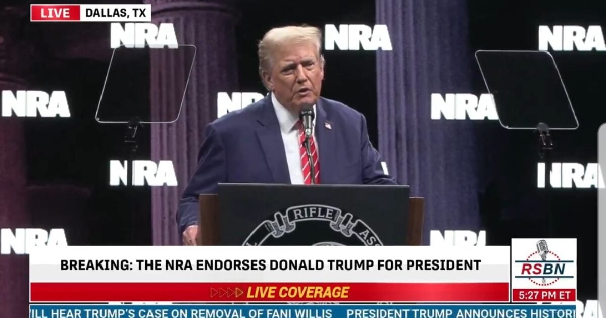 President Trump Takes the Stage at the NRA Convention: “Their Dreams to Take Away Your God-Given Rights Will Disappear When the Polls Close on November 5, 2024” (VIDEO) |  The Gateway expert