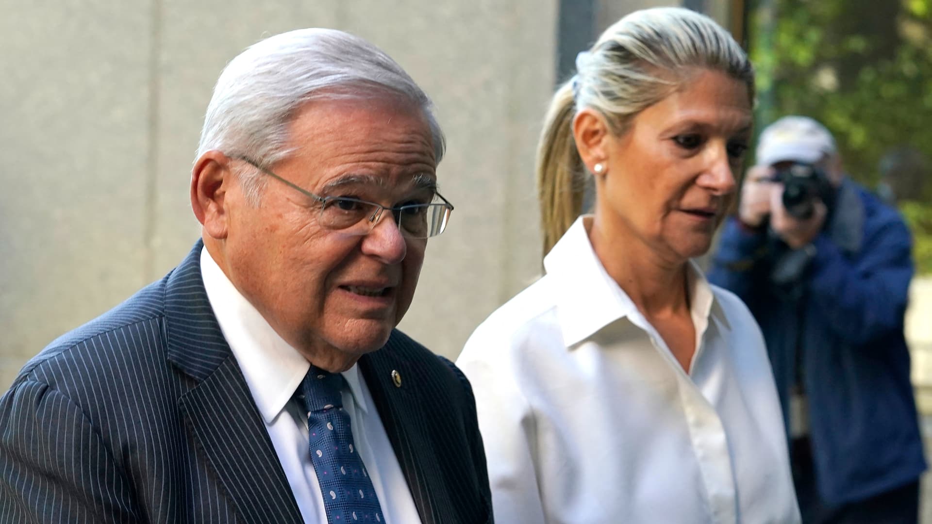Senator Menendez's wife has breast cancer, he reveals during the corruption trial